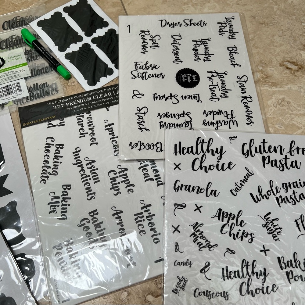 Chalkboard Sticker‎ Organization Labels Bundle - Picture 2 of 4